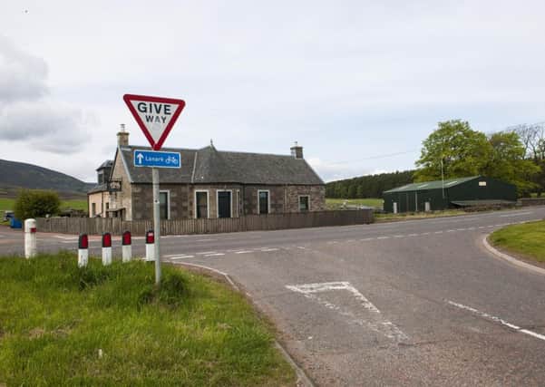 Thankerton junction with A73, Lanark to Biggar Road by Tinto Cafe.  Picture Sarah Peters.