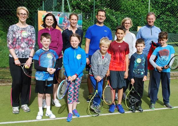 Participants in the Quorn Cup event at Bearsden Tennis Club