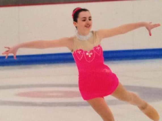 Sophie Waddell shows the fine poise which has helped her to title successes on the ice rink (Submitted pic)
