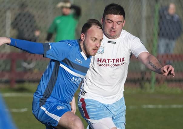 Scott Davidson's double wasn't enough for Kilsyth at in their promotion play-off at Kilwinning