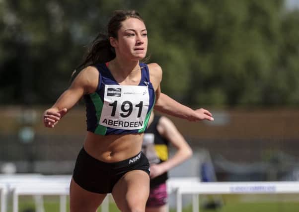 Double record breaker Holly McArthur (pic by Bobby Gavin/Scottish Athletics)