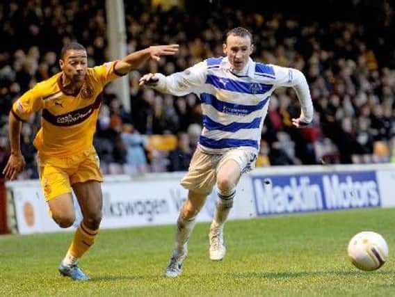 Then Motherwell winger Chris Humphrey in action during the 6-0 Scottish Cup rout of Morton in February 2012 (Pic by Alan Watson)