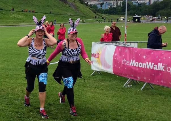 Linda and Louise complete the Over the Moon challenge