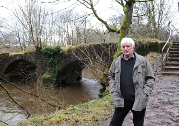 Glen campaigner Tam McNeil at the Roman bridge section of core path 190