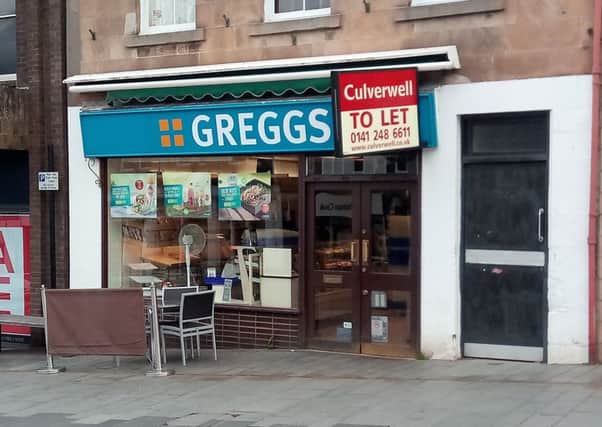 Greggs - staying in Lanark.