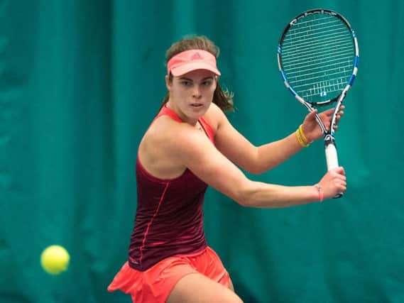 Maia Lumsden (pic courtesy of Tennis Scotland)
