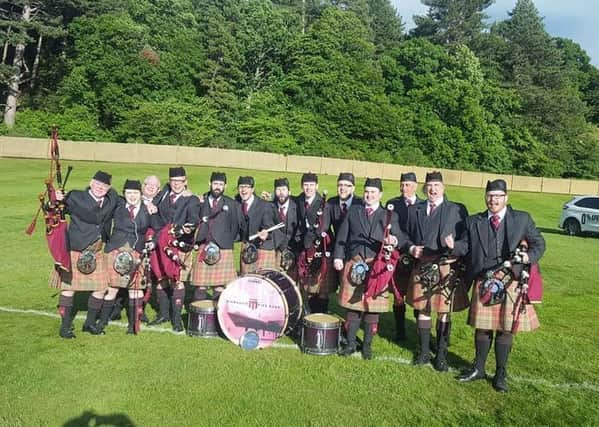 The pipe band post-competition