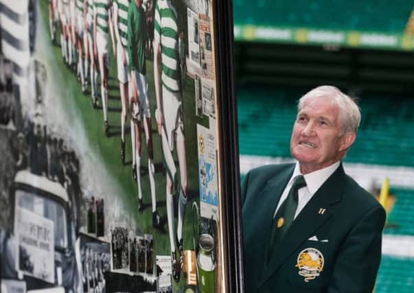 Earlier this year 
Lisbon Lion Bertie Auld was presented with a painting to commemorate the 50th anniversary of Celtic's historic 1967 European Cup final 2-1 win.