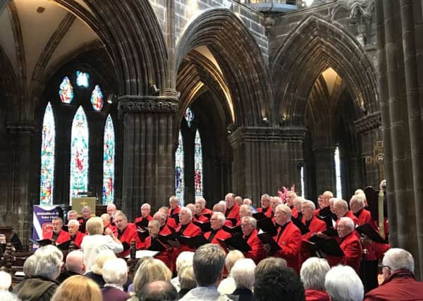 The choir play Glasgow Cathedral