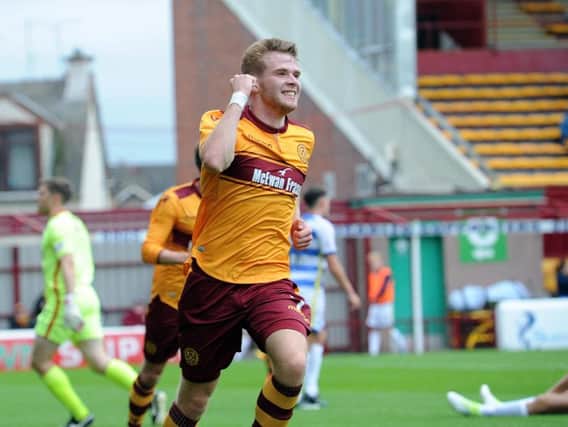 Chris Cadden put Motherwell 2-1 up against Ross County (Pic by Alan Watson)