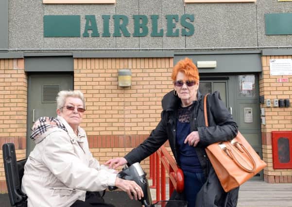 Airbles Tower residents Margaret Grier, left, and Vicky Turner