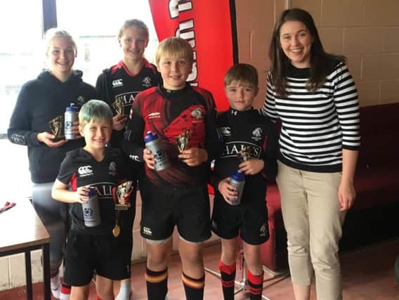 MSP Aileen Campbell loved her day at Biggar Rugby Club Summer Camp