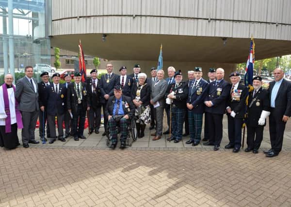 Pictured are those who attended the ceremony at Motherwells Civic Centre.