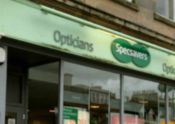 Specsavers store in Lanark.