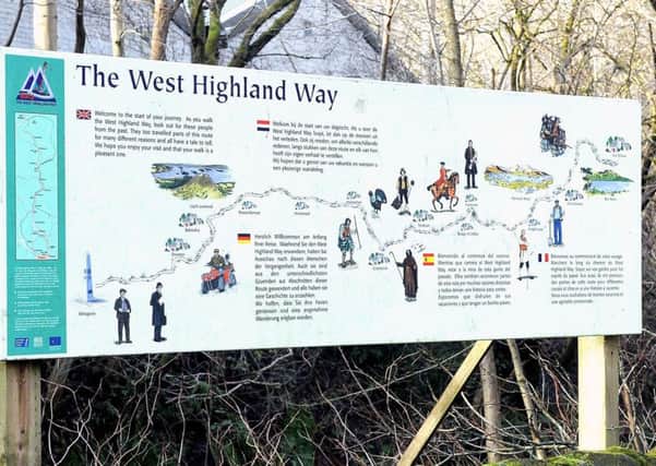 Residents are concerned about youths causing a disturbance near the start of the 
West Highland Way in Milngavie
