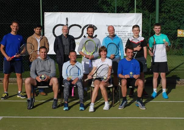 The finalists at the 2017 Doe Sport Bearsden Summer Series Tournament  held at Bearsden Lawn Tennis Club