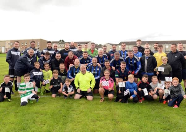 Teams who took part in the Bothwell Scarecrow Festival  football tournament