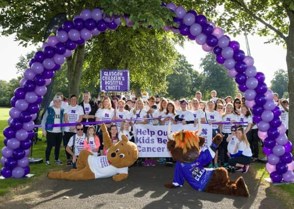 The Glasgow Children's Hospital charity walktook place on September 2.