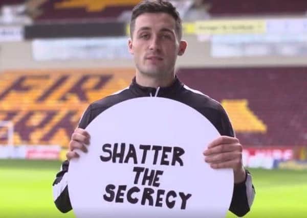 Motherwell captain Carl McHugh appears in the campaign video