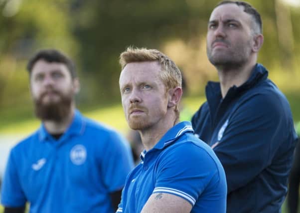 Chris McGroarty is still looking for his first league win as Kilsyth boss