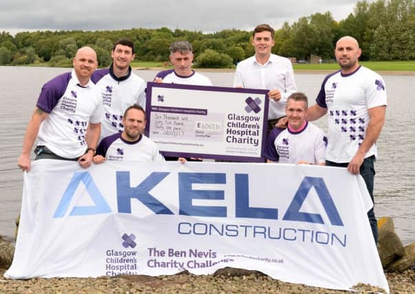 They did it for the kids - and local people turned their success into a Â£6,000 triumph.  Pictured during the cheque presentation to the Children's Hospital Charity are ( front) William McConnell and Ryan Daly; (back), left to right,  David Markey, Kieran Duggan, Jason Hutchison Partnership fundraiser, Paul Mockus.