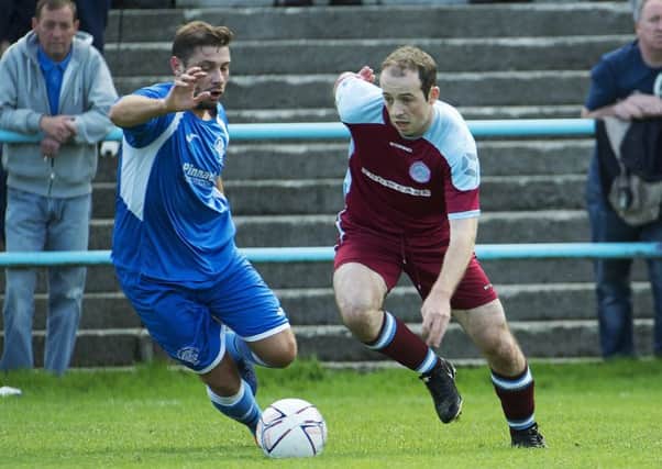 Action from Cumbernauld's match with Cambuslang (pic by Craig Halkett)