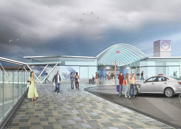 An artists impression of how the redeveloped Motherwell Station might look, but it remains to be seen what ideas the new Lead Design Consultant may have