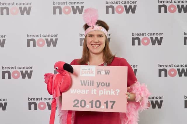Jo Swinson is supporting the Wear It Pink campaign