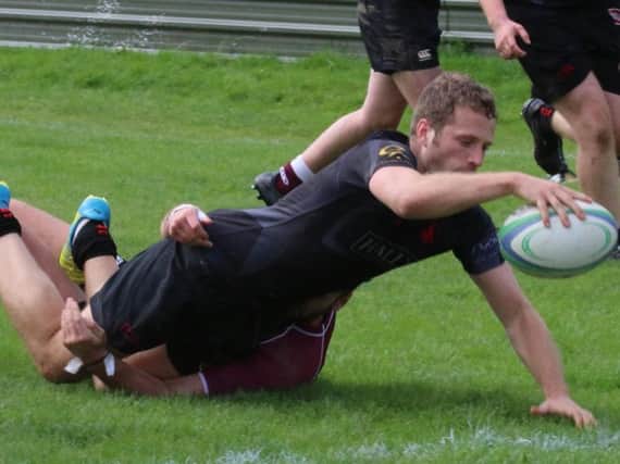 Ross Bradford scored a hat-trick of tries in the easy win at Aberdeenshire (Library pic by Nigel Pacey)