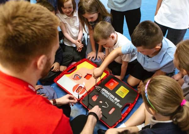 Pupils learn how the heart works as part of the initiative.