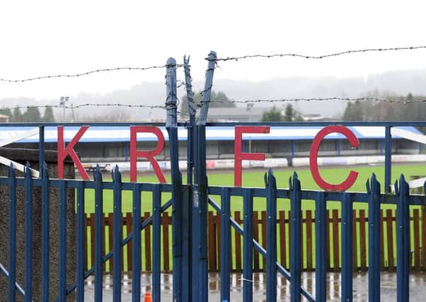 Kilsyth Rangers called off their match with Darvel at Duncansfield