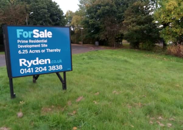 Site is earmarked for housing