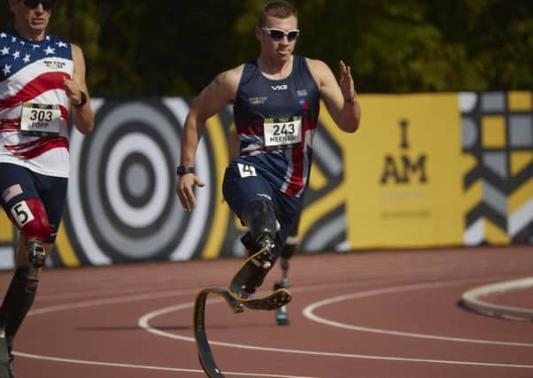 Scott Meenagh in action at the Invictus Games in Toronto (pic courtesy of  Help for Heroes).