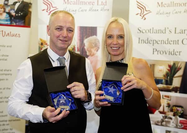 Care home staff win top awards William Cawley  and Linda McCulloch