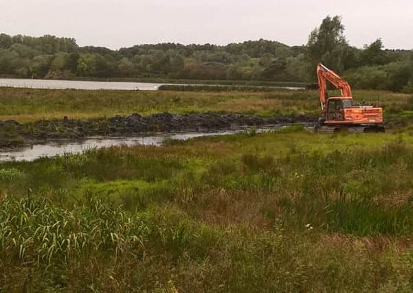Work to restore Cemetery Marsh at Baron's Haugh
