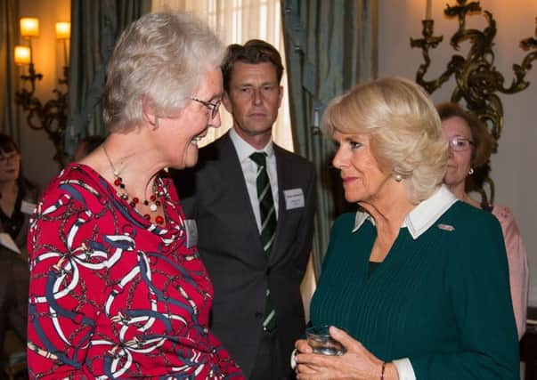 Rae meeting the Duchess of Cornwall for the second time