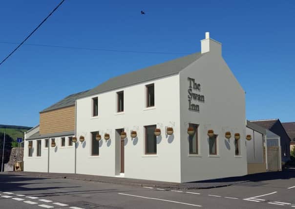 Banton's Swan Inn: concept image with planned extension