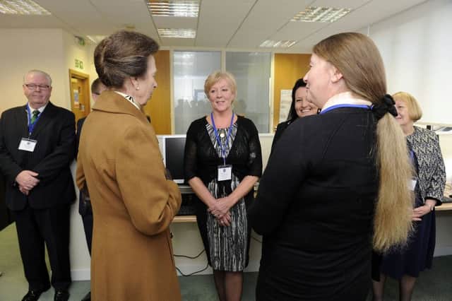 HRH Princess Royal, Princess Anne officially opens new CAB office. Pictures: Michael Gillen
