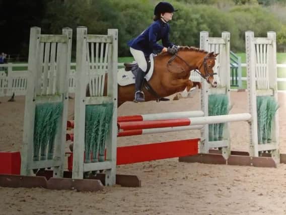 Jenny in showjumping action (Submitted pic)