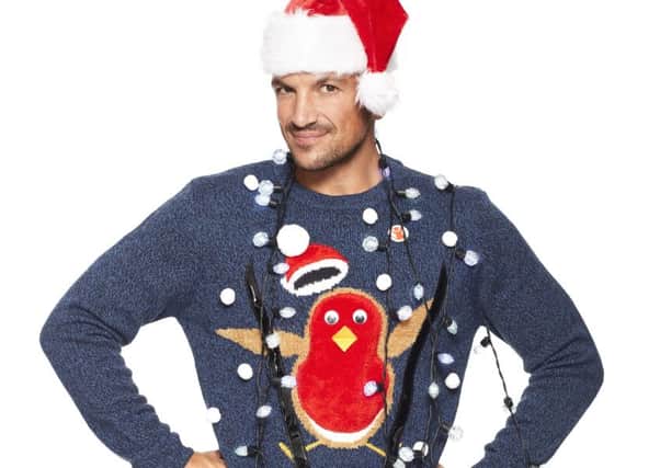 Peter Andre supports Christmas Jumper Day, North Lanarkshire councillors are being asked to do likewise. Photo by Jamie Baker.