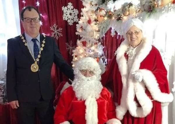 Provost Brown with Mr and Mrs Claus