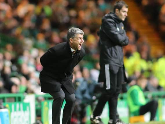 Robbo was not happy with his side's defending for Hearts' winning goal (Pic by Ian McFadyen)