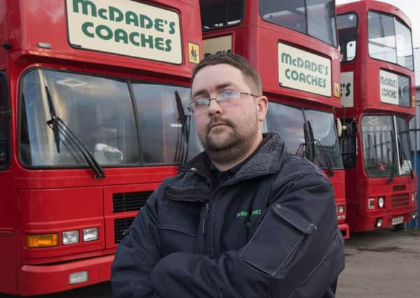 Andy McDade is concerned about the future of his business. Pic: Craig Halkett