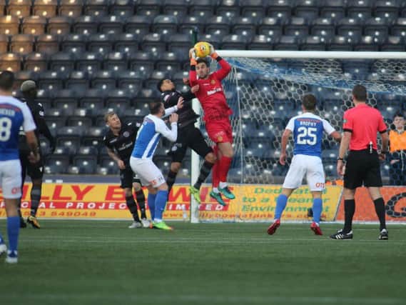 Keeper Russell Griffiths and his Motherwell mates crashed to a 1-0 defeat at Kilmarnock on Saturday (Pic by Ian McFadyen)