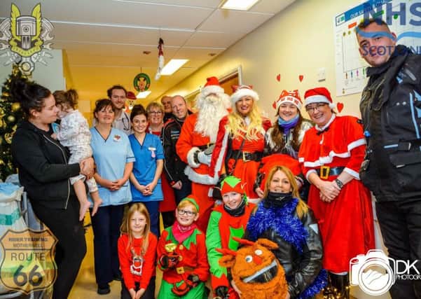 Santa ride treated young patients at Wishaw General