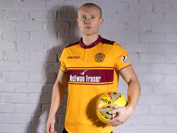 Newly signed striker Curtis Main hopes to hit the ground running at Motherwell  (Pic courtesy of Motherwell FC)