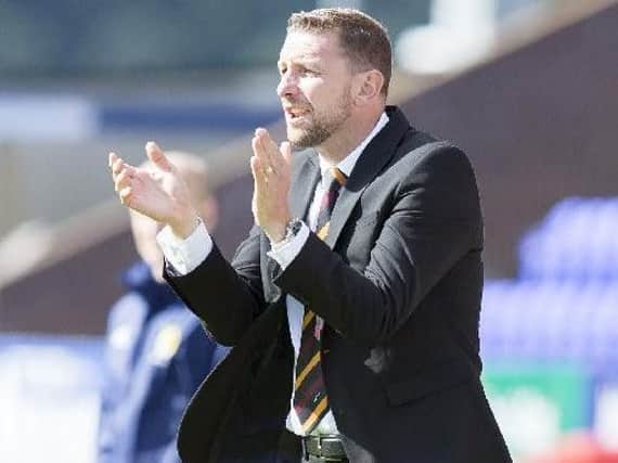Ian Baraclough pictured during a 1-0 Motherwell league victory at Inverness Caley on the opening day of the 2015-2016 Scottish Premiership season
