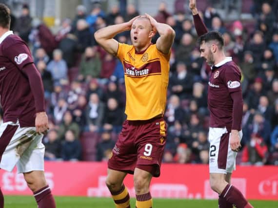 Motherwell's Curtis Main produced an outstanding performance at Tynecastle (Pic by Ian McFadyen)