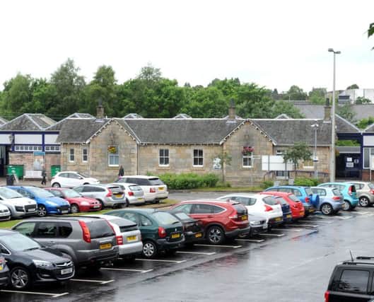 It is hoped a new rail station at Allander will relieve congestion at the car park at Milngavie station (above)