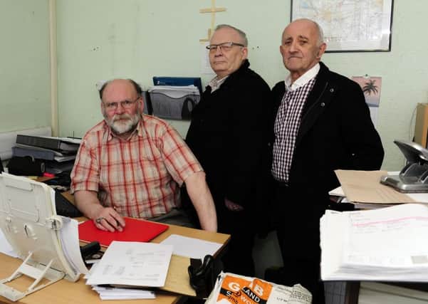 Manager Jim Hannigan, trustee John King and chairman of trustees Billy Lees have managed to keep Cumbernauld and Kilsyth Unemployed Workers Centre open with a budget of just Â£40,000 a year, but now this funding is to be axed